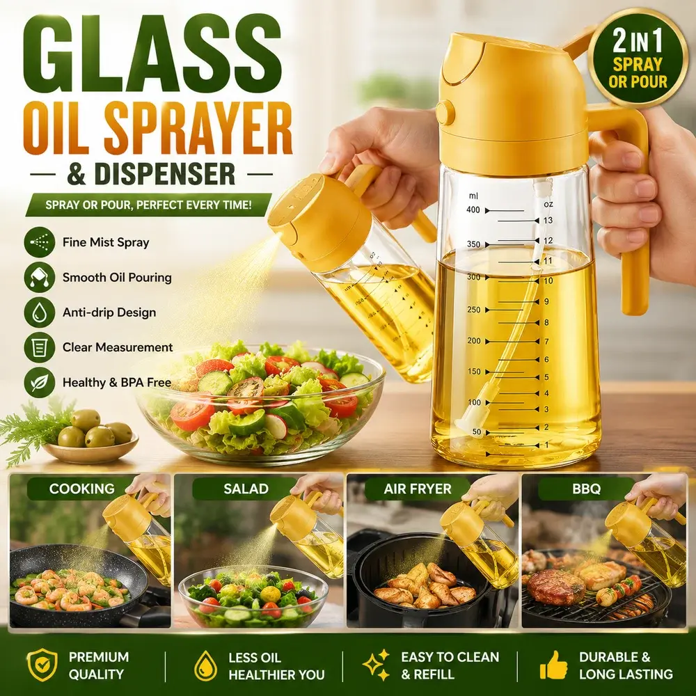 Glass Oil Sprayer & Dispenser (গ্লাস বডি)